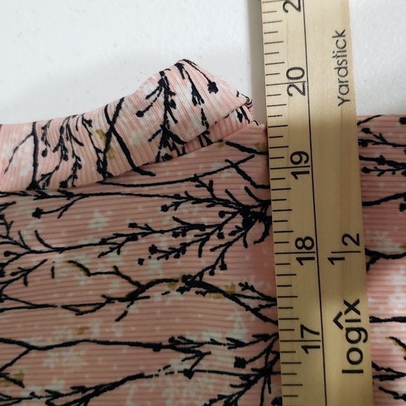 LuLaRoe Midi Floral Dress XS Pink Soft Chore Cottage Minimalist * Missing Belt - Picture 13 of 16